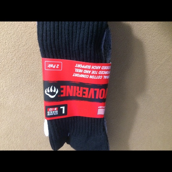 6 pairs Wolverine mid calf cotton socks size 9-13 - Picture 4 of 6